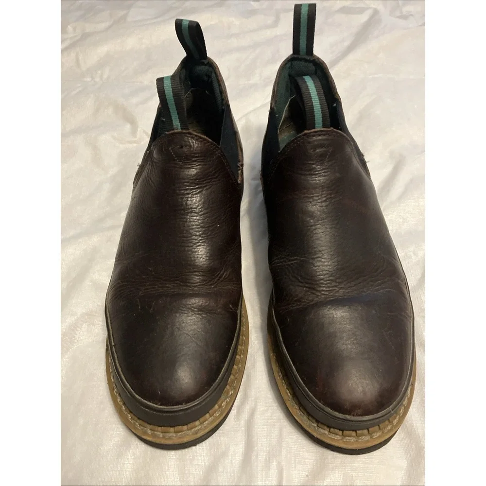 Georgia Boot Giant Romeo GR274 Boots Mens Size 11.5 M Brown Leather Slip On Work